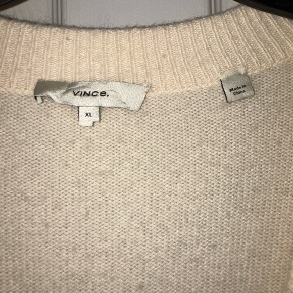 Women’s Soft Cream VNeck Sweater blouse long sleeve winter travel party sport - Picture 4 of 9